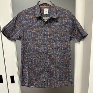 Men's Easybuy Leisure Slim-fit short-sleeve button-up shirt Medium